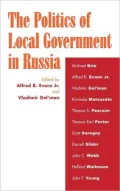Politics Of Local Government In Russia