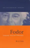Book cover of Fodor: Language, Mind and Philosophy