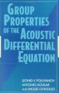 Group Properties of the Acoustic Differential Equation