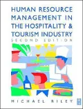 Human Resource Management In Hospitality And Tourism Industry