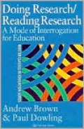 Reading Research/doing Research