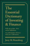 Essential Dictionary of Investing & Finance Fully Up-To-Date; Clear, Concise Definitions, an...