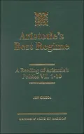 Aristotle's Best Regime: A Reading of Aristotle's Politics