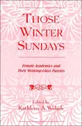 Those Winter Sundays