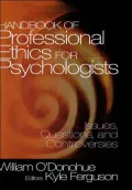 Handbook of Professional Ethics for Psychologists