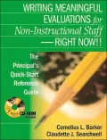 Writing Meaningful Evaluations for Non-Instructional Staff - Right Now!: The Principal's Quick-Start Reference Guide