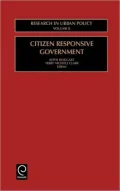 Research in Urban Policy: Vol 8