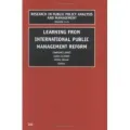 Learning From International Public Management Reform - B, Volume 11: Part B
