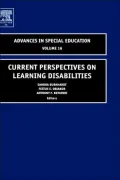 Current Perspectives on Learning Disabilities, Vol. 16