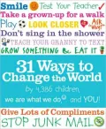 31 Ways to Change the World