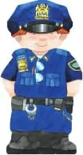 Police Officer (Mini People Shape Books Series)