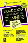 Word 2000 for Windows For Dummies: Quick Reference