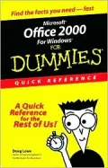 Microsoft Office 2000 for Windows For Dummies: Quick Reference