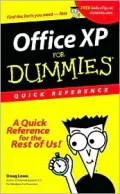 Office XP for Dummies: Quick Reference