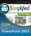 PowerPoint 2003 : Top 100 Simplified Tips and Tricks