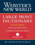 Webster's New World Large Print Dictionary
