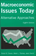 Macroeconomic Issues Today: Alternative Approaches