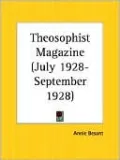 Theosophist Magazine July 1928-September