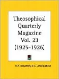 Theosophical Quarterly Magazine, 1925 To