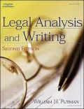 Legal Analysis and Writing, 2E