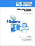 Electronic Commerce--2003 IEEE International Conference On