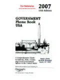 Government Phone Book USA 2007