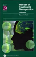Manual Of Psychiatric Therapy, 5e