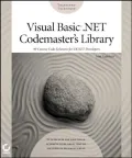 Visual Basic. NET codemaster's library