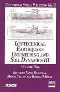 Geotechnical Earthquake Engineering and Soil Dynamics III Proceedings of a Specialty Confere...