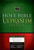 KJV Slimline Bible: King James Version, burgundy genuine leather, gold-edged, words of Christ in red