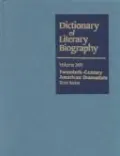 Twentieth-Century American Dramatists, Vol. 249