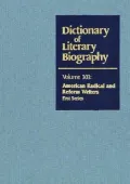 American Radical and Reform Writers, First Series (Dictionary of Literary Biography)
