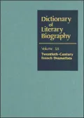 Dictionary of Literary Biography: Vol. 321 Chinese Fiction Writers 1900 to 1949