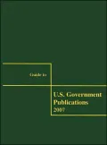 Guide to U. S. Government Publications
