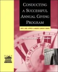Conducting Successful Annual Giving Prog