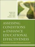 Assessing Conditions for Student Success: An Inventory to Enhance Educational Effectiveness