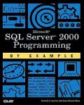 Microsoft SQL Server 2000 Programming by Example