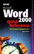 Microsoft Word 2000 Quick Reference - Nancy Warner - Other Format - SPIRAL