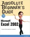 Absolute Beginner's Guide to Microsoft Excel 2002 by Joe Kraynak — book cover