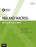 VBA and Macros: Microsoft Excel 2010