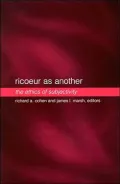 Ricoeur as Another: The Ethics of Subjectivity