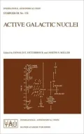 Active Galactic Nuclei by International Astronomical Union — book cover