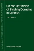 On the Definition of Binding Domains in Spanish