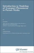 Introduction to Modelling of Transport Phenomena in Porous Media