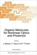 Organic Molecules for Nonlinear Optics and Photonics