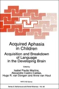 Acquired Aphasia In Children