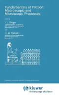 Fundamentals of Friction : Macroscopic and Microscopic Processes