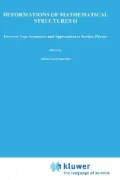Deformations Of Mathematical Structures Ii