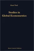 Studies in Global Econometrics