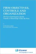 Firm Objectives, Controls And Organization